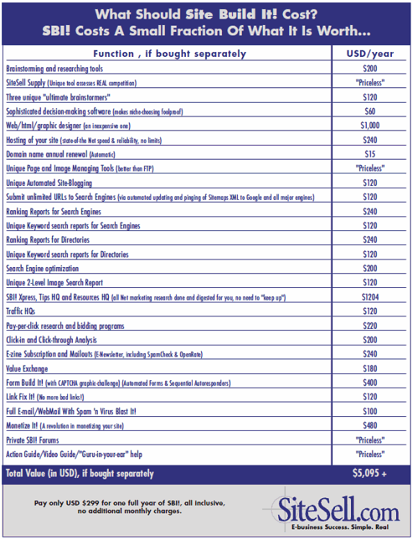 SBI cost versus worth