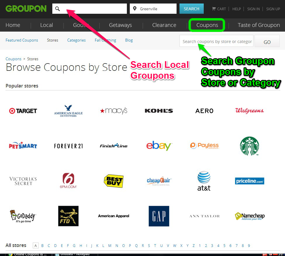 How to Search for Groupon Coupon Codes Deals and Local Discounts