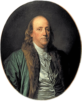 Portrait painting of Benjamin Franklin