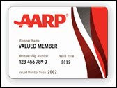 AARP membership card