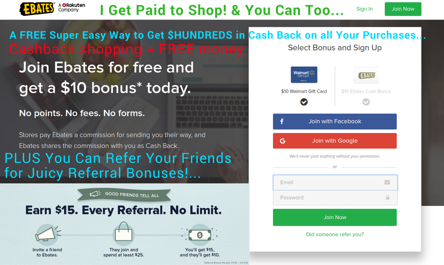 Super easy way to earn cash back on all your purchases with world's number 1 cashback shopping site