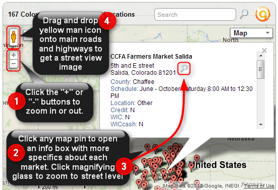 farmers market map tutorial infographic